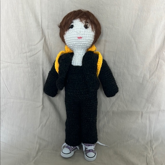 Black and Yellow Stuffed Animal Toy